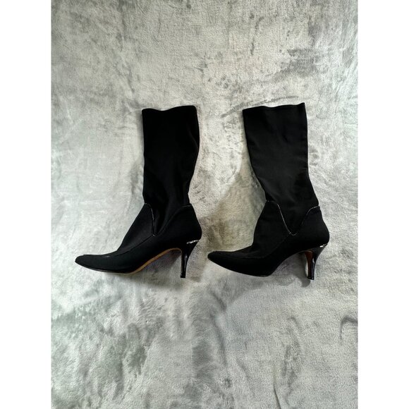 Donald J Pliner womens shoes 10M  Tracey Black Mid Calf Boots - Picture 10 of 16